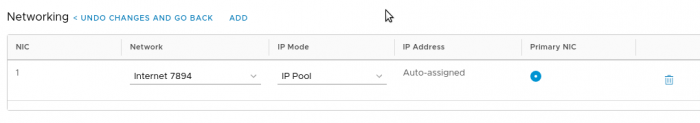 Screenshot of assigning IP address.