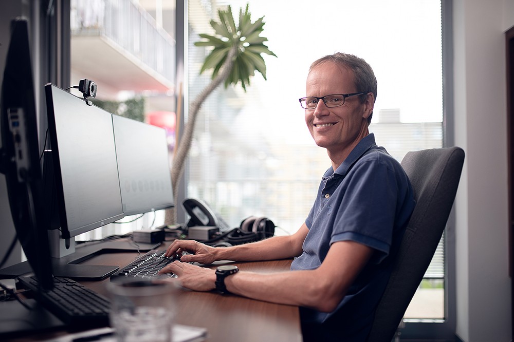 MasterDC Technical Director Martin Žídek in his office