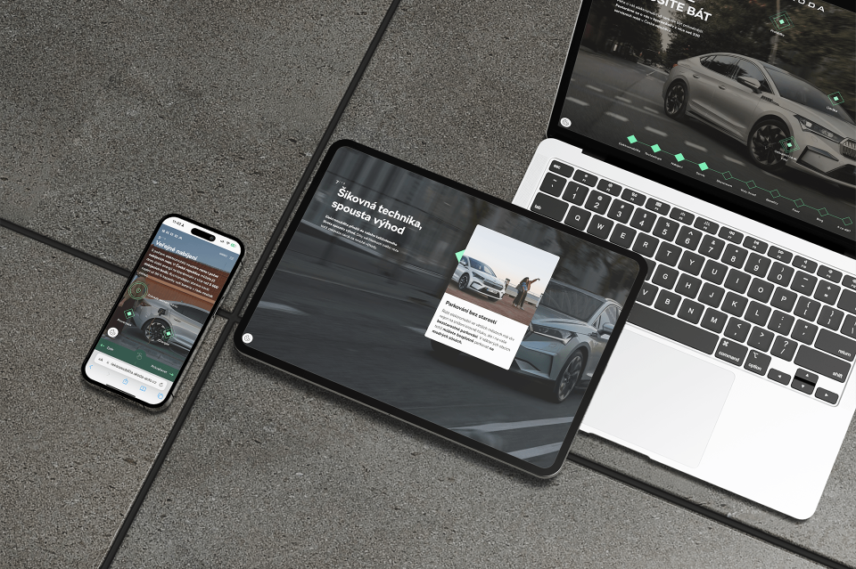 Ukázka realizovaného projektu společnosti Bluesoft pro Škoda Auto.